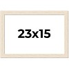 PosterPalooza | 23x15 Wide Barnwood Picture Frame, UV Acrylic, 6 Finishes - Grey, Brown, White, and Black - 2 of 4