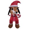 Northlight LED Lighted Inflatable Dachshund Dog Outdoor Christmas Decoration - 4.25' - image 4 of 4