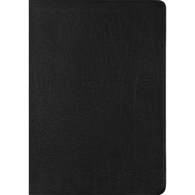 ESV New Testament with Psalms and Proverbs (Genuine Leather, Black) - (Leather Bound)