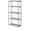 TOAOTBNBO Narrow Bookshelf with 4 Open Compartment, Rectangular Bookcase with Storage Organizer Standing Shelf for Home, Gray - 2 of 4