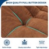 Bean Bag Couch, Oversized Fireside Chair Bean Bag Sofa with Ottoman for Adults, Togo Loveseat Sofa with High Density - 3 of 4