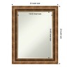 Amanti Art Manhattan Bronze Petite Bevel Wood Bathroom Wall Mirror 29.5 x 23.5 in. - 4 of 4