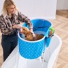 VEVOR Portable Dog Bathtub, Elevated & Foldable Space-saving Pet Shower Station with Quick Drainage, Bathing Tub, Light Blue - 2 of 4