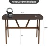 NicBex Modern Rectangular Dining Table for 4-6,Kitchen Dinner Table with Metal Frame,47.2" Wood Dining Table for Kitchen,Living Room - 3 of 4