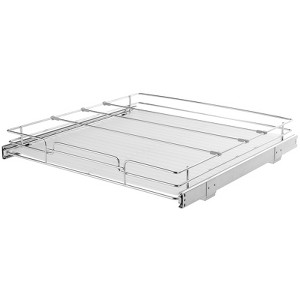 VEVOR 20"W x 21"D Pull Out Cabinet Organizer, Heavy Duty Slide Out Pantry Shelves, Chrome-Plated Steel Roll Out Drawers, Sliding Drawer Storage - 1 of 4