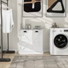 VYNXARIA Two-Compartment Tilt-Out Laundry Sorter Cabinet-White - 3 of 4