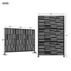 Dovelina Metal Outdoor Privacy Screen Freestanding Patio Decorative Screen (Set of 2) - 3 of 4