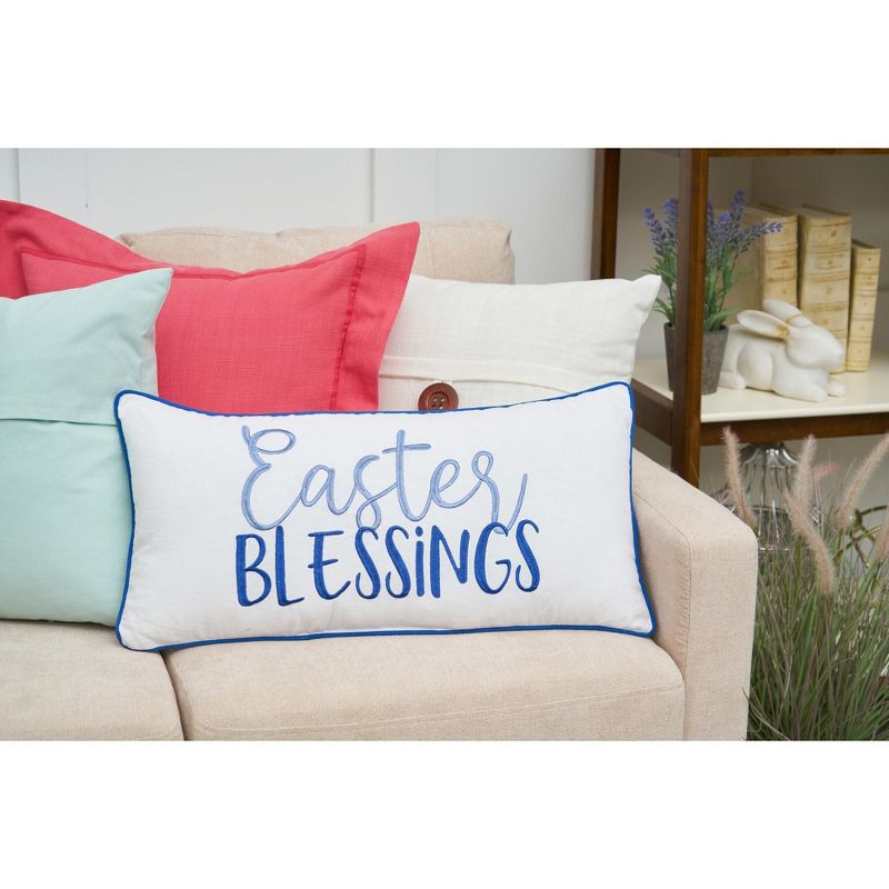 C&F Home 12" x 24" Easter Blessings Embroidered Throw Pillow, 2 of 5