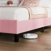 Bed Frame with Adjustable Headboard, Upholstered Platform Bed Frame with Strong Wooden Slats, No Box Spring Needed, Easy Assembly - 4 of 4