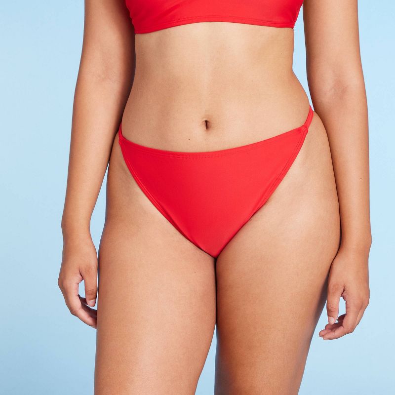 Women's Tab Side Cheeky Bikini Bottom - Wild Fable™, 4 of 8