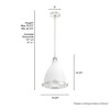 Hunter Fans 10.25" Bluff View Pendant Ceiling Light Fresh White Finish - 2 of 4