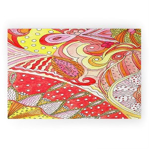 Rosie Brown Swirls Looped Vinyl Welcome Mat - Society6 - 1 of 2