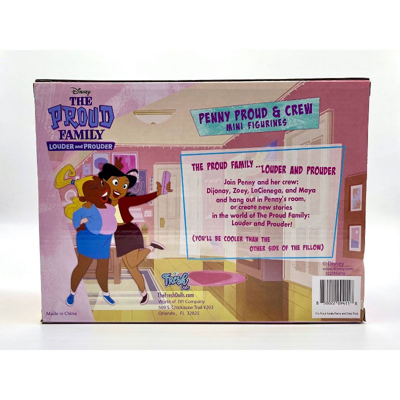 The Proud Family Louder and Prouder Penny Proud &#38; Crew Mini Figurines Pack, 3 of 5