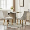 Lycvki Chenille Dining Chairs Accent Chair for Dining Room with Brushed Stainless Steel Legs,Set of 2 - 2 of 4