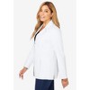 Jessica London Women's Plus Size Leather Blazer - 4 of 4