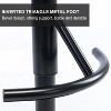 Brown Adjustable Swivel Bar Stools Solid Wood Backrest for Kitchen Counter and Dining Room 2pcs - 2 of 4