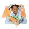 NoJo Bluey "For Real Life" Toddler Nap Mat - Includes Attached Pillow and Fleece Blanket, Orange, and Blue - 4 of 4