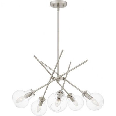 Quoizel Lighting Asha 5 - Light Chandelier in  Brushed Nickel