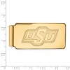 Black Bow Jewelry 10k Yellow Gold Oklahoma State Cowboys NCAA Money Clip - 2 of 3