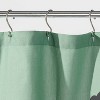 Puffs Shower Curtain Green - Room Essentials™ - image 3 of 4