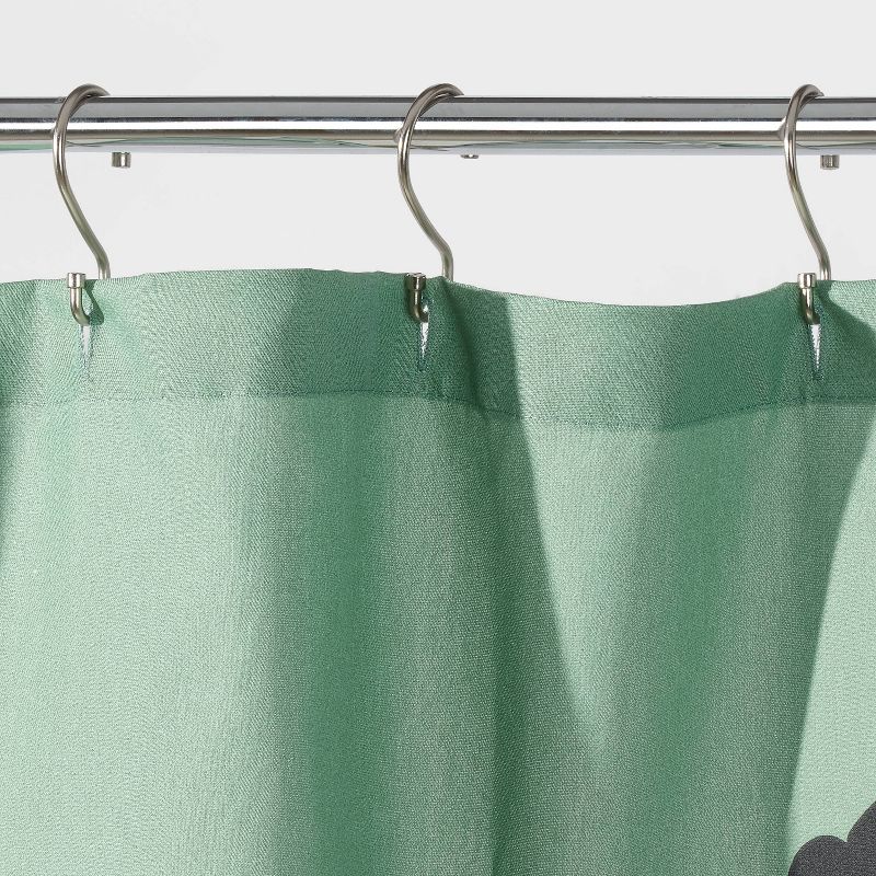 Puffs Shower Curtain Green - Room Essentials&#8482;, 4 of 9