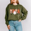 Simply Sage Market Mama Checkered Girl Ghost Sweatshirt - 2 of 4