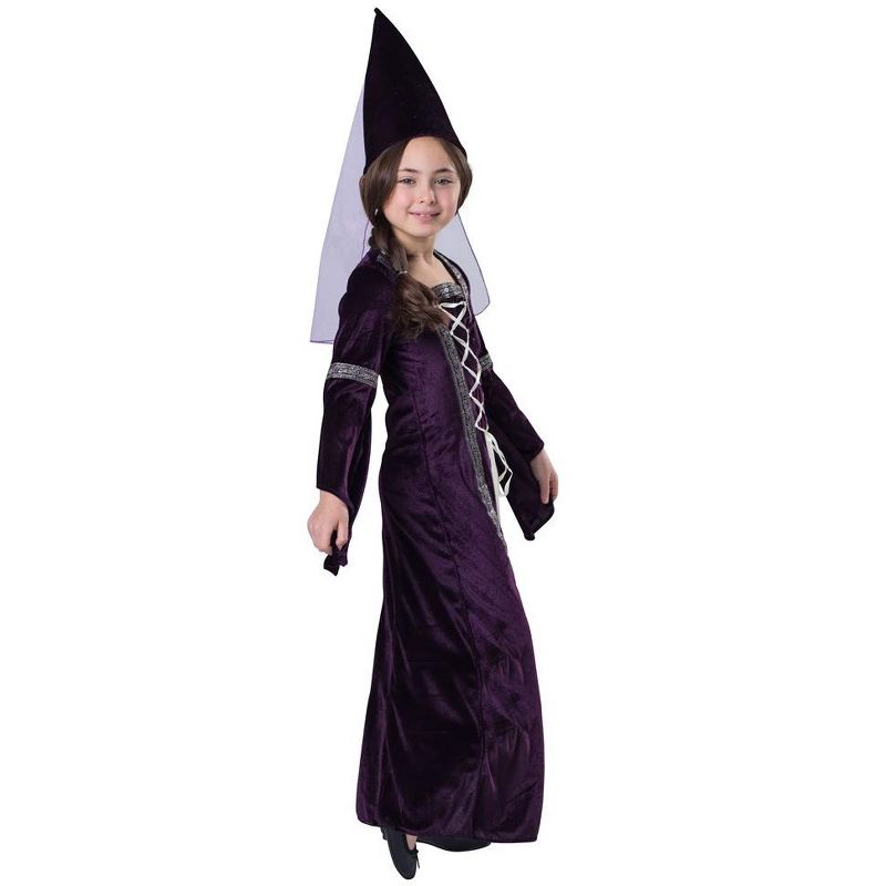 Dress Up America Medieval Princess Costume - Renaissance Dress Up Set for Girls, 3 of 4