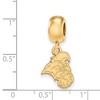 Black Bow Jewelry 14k Yellow Gold Plated Sterling Silver Coastal Carolina Chanticleers NCAA Bead Charm - 2 of 3