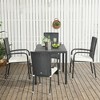 PAGED Set of 4 Patio Dining Chairs with Cushions,Modern Rattan Outdoor Dining Chairs with Backrest,Chairs Suitable for Patio,Garden - 2 of 4