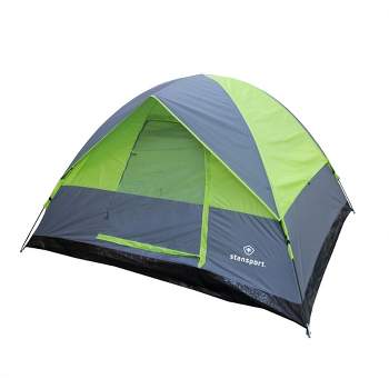 Stansport Cedar Creek 4 Person Dome Tent Lime/Gray