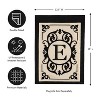 Evergreen Flag Cambridge Chic Letter E Monogram Applique Garden Flag - 12.5" Wide x 18" High - 4 of 4
