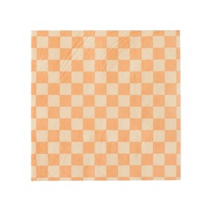 Jollity & Co. - Check It! Peaches N' Cream Large Napkins - Pack of 16 Paper Napkins - 1 of 3