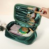 Unique Bargains Velvet Multifunctional Cosmetic Bag 1 Pc - 2 of 4