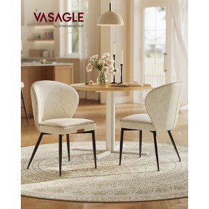 VASAGLE EKHO Collection - Dining Chairs Set of 2, Upholstered Kitchen Chairs - 1 of 4