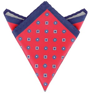 INSPIRE CHIC Men's Classic Modern Geometric Pocket Squares - 1 of 4