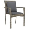 vidaXL Garden Chair Grey - 3 of 4