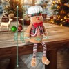 Aoibox Gingerbread Man Christmas Tree Topper 18.9 in Felt Plush Decoration Unique Holiday Table Fireplace Windowsill Decor 1 Piece - 2 of 4