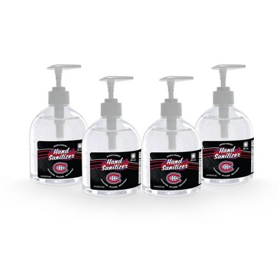 NHL Montreal Canadiens 16oz Pump Top Hand Sanitizer - 4pk