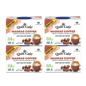 Quik Cafe Unsweetened Madras Coffee - 5.64 Ounce (Pack of 4) - 1 of 4