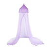 YEERSWAG Elegant Princess Bed Curtain Net Round Floral Mosquito Net For Single to King Size - 4 of 4