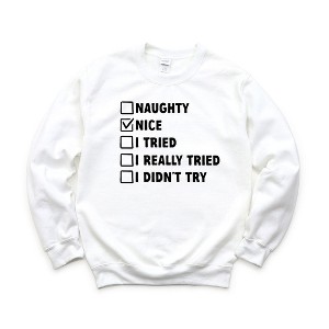 Simply Sage Market Women's Graphic Sweatshirt Nice Nice List - 1 of 2