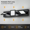 LLHZSY 22" Modern Black LED Vanity Light Dimmable Metal Wall Lights Sconce Fixture - 3 of 4