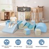 Indoor Climb & Crawl Playset, Soft Foam Block Activity Play Structures, Indoor Climbing Toys Crawling Foam Blocks for Toddlers 1+ - 2 of 4