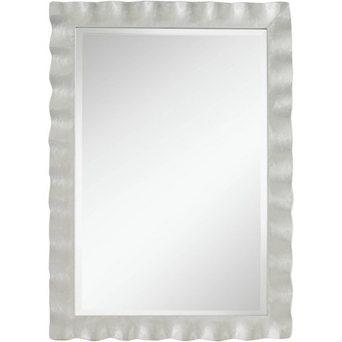 Uttermost Credo White Wave 28 3 4 X 40, 36 X 40 White Framed Mirror