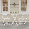 ODK 3 Piece Foldable Bistro Set with Table & 2 Chairs, Waterproof Patio Furniture for Balcony Porch Apartment Garden - 4 of 4