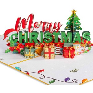 Paper Love Merry Christmas Pop Up Card - 1 of 4