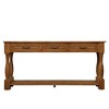 NicBex Console Table Long Wood Entryway Table with 3 Drawers and 1 Bottom Shelf Hallway Table Narrow Side Table for Living Room - 3 of 4