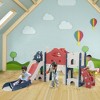 Infurnic Baby Activity Gyms Kids House-Shaped Slide and Playset, Indoor, Outdoor Playground with Basketball Hoop, Multicolored, 76.18"*65.35"*38" - 3 of 4