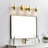 Elegant Lighting Benny 4 light Brass and Clear Bath Sconce - 2 of 4