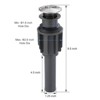 WOWOW Pop Up Drain without Overflow for Bathroom Faucet in Brushed Nickel - 3 of 4